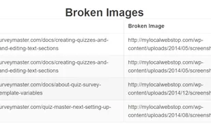Find broken images and links before your site visitors do.