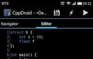 CppDroid screenshot 1