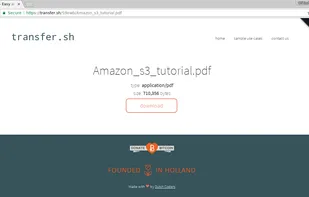 transfer.sh screenshot 1