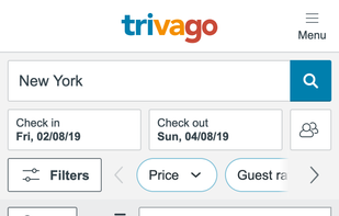 trivago screenshot 1