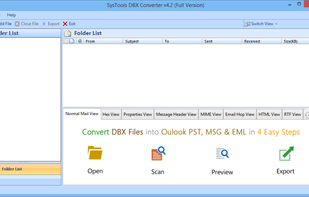 SysTools DBX Converter screenshot 1