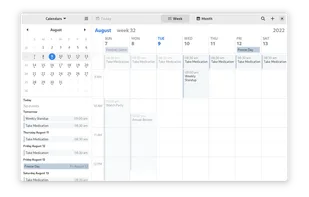 GNOME Calendar screenshot 1