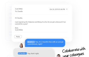Collaborate with your team-mates in real-time.