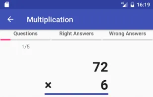 Arithmetic practice and tests screenshot 3