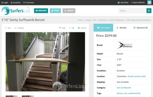 SurfersList screenshot 2
