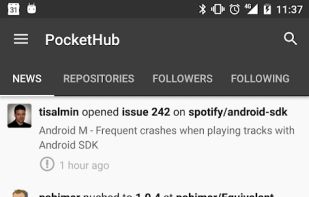 PocketHub for GitHub screenshot 1