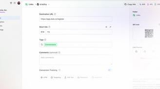 Dub enhances link management with dedicated pages image