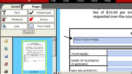 PDFescape PDF Editor Interface