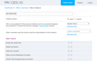 New process instance