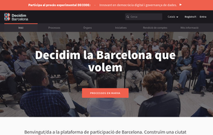 Decidim Barcelona homepage (https://decidim.barcelona)