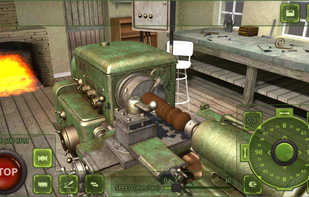 Lathe Machine 3D screenshot 1