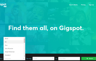 Gigspot screenshot 1