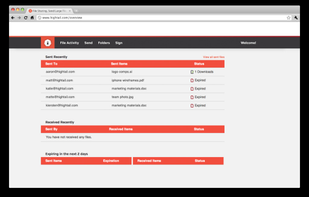 Hightail screenshot 1