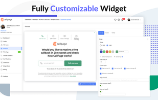 Personalize the widget