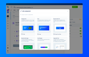 Build quicker than ever with a component system