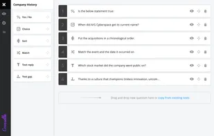 Multiple types of questions