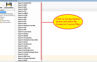 Google Takeout File Converter screenshot 2