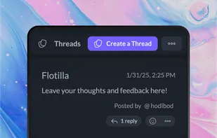 Post a thread for a more in-depth discussion; cross post to chat rooms.