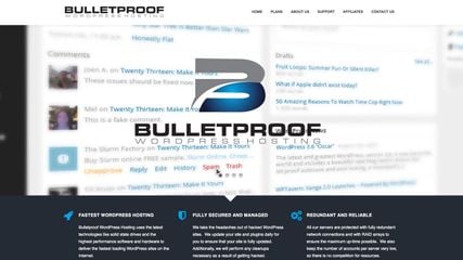 Bulletproof WordPress Hosting screenshot 1