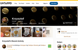 Untappd screenshot 1
