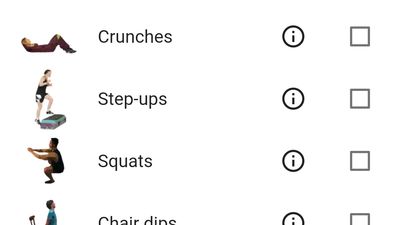 Adding exercises to a workout