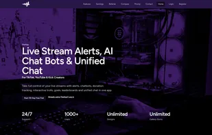 Live Stream Alerts, AI Chat Bots & Unified Chat. TheApp.vip