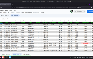 The attached screenshot displays a sample of the raw data columns. The application is designed to extract these specific fields exclusively.