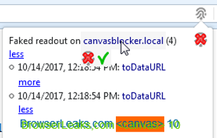 CanvasBlocker screenshot 1