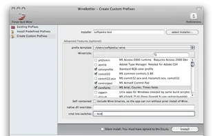 WineBottler screenshot 1