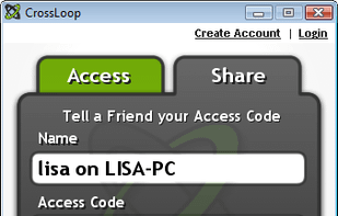 CrossLoop screenshot 1