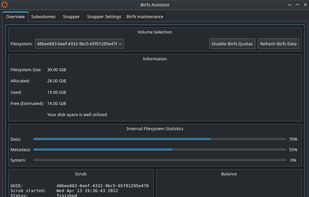 Btrfs Assistant screenshot 1