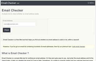 email-checker.net screenshot 1