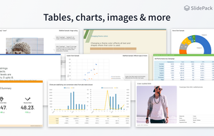 Example slides showing what's possible with SlidePack