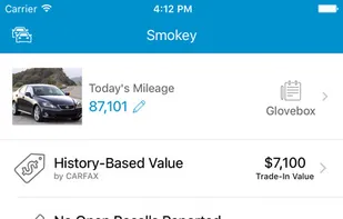 myCARFAX screenshot 1