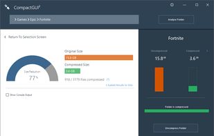 CompactGUI screenshot 1