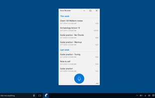 Windows Voice Recorder screenshot 2