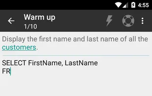 Practice and Learn SQL screenshot 2