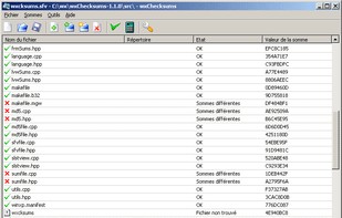 wxChecksums screenshot 1