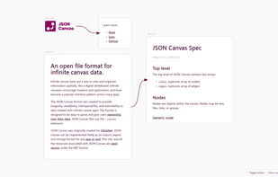 JSON Canvas screenshot 1