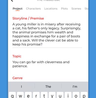 character story planner app computer