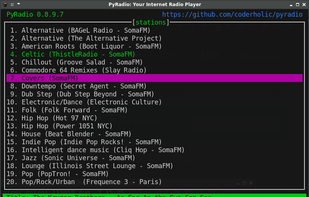 PyRadio screenshot 1