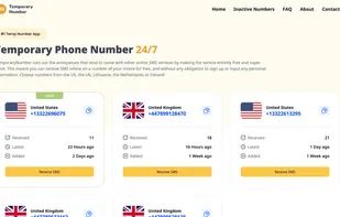 TemporaryNumber screenshot 1