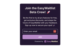 EasyWaitlist Waitlist Example