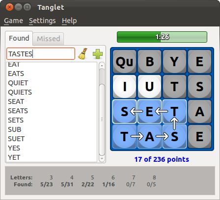 Tanglet: Single player word finding game | AlternativeTo