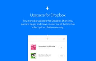 Upspace for Dropbox screenshot 1