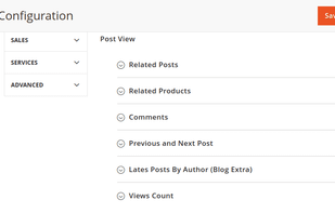 Post View Configuration