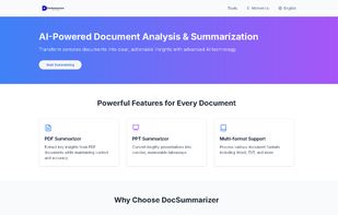 DocSummarizer screenshot 1