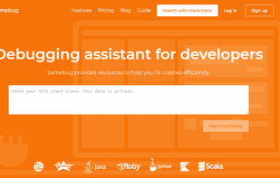 Samebug screenshot 1