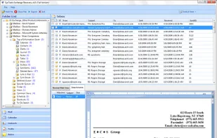 The software initiates the recovery process and then displays the recovered mailbox data in proper hierarchical view .We can start exploring the contents of the recovered mailboxes by expanding the mailbox and then clicking on the specific email to view its contents. It provides both Normal and attachment view to preview the message content and the attached media as well.