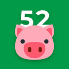 52 week money saving challenge icon